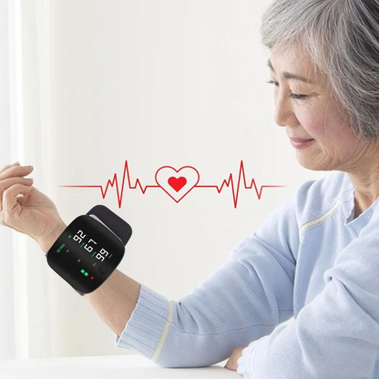 (Free Delivery)Rechargeable Wrist BP Monitor – Digital LED Display & Voice Broadcast